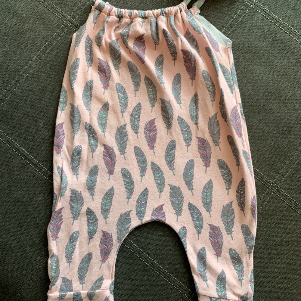 Long Marlee Ro feather romper